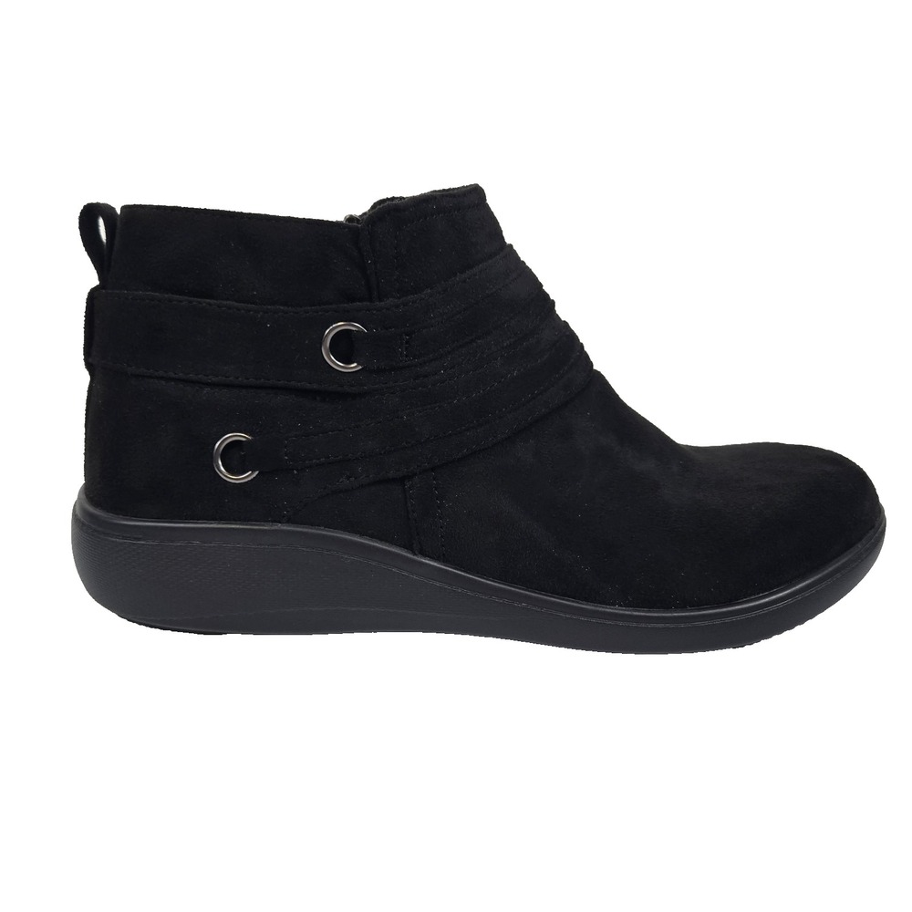 Lifestride with BZees Air Step Womens 11M Black Brave Ankle Booties With Box
